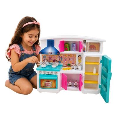 Cozinha Infantil da Magali e Minis Cute com Fogão Forno Geladeira e Acessórios Lua de Cristal