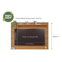 Painel para TV Sotile até 70 Polegadas e 1 Prateleira Nature - Permóbili - 5