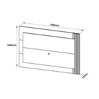 Painel Para Tv Pl3001 Até 65 Polegadas Natural/off White - Tecno Mobili - 3