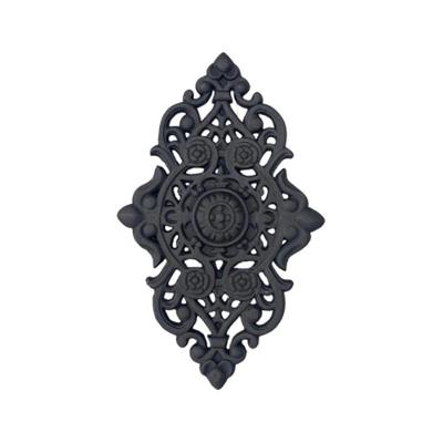 Florão Médio em Ferro Fundido 41x25cm Ornamento para Decoração Estilo Industrial Borlen Brasil