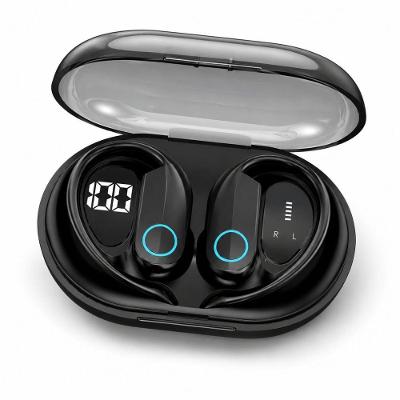 Fone de Ouvido Bluetooth MDM Arc Esportivo sem Fio com Gancho Auricular Preto