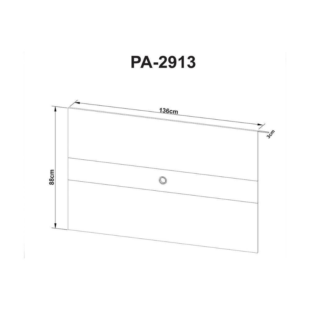 Painel para TV PA2913 até 42 Polegadas Natural/Palha - Tecno Mobili - 6