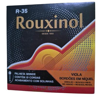 Encordoamento para Viola Caipira R35 Máxima com Bolinha Cordas Rouxinol