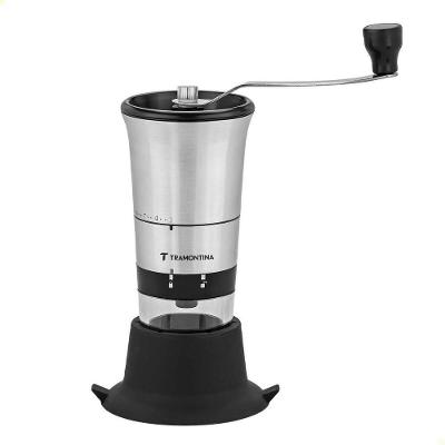 Moedor para Café Manual Realce 61769000 em Aço Inox com Copo de Acrílico Tramontina