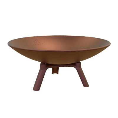 Lareira Braseiro Jardim de Ferro Fundido para Aquecer Ambientes Marrom Envelhecido Borlen Brasil