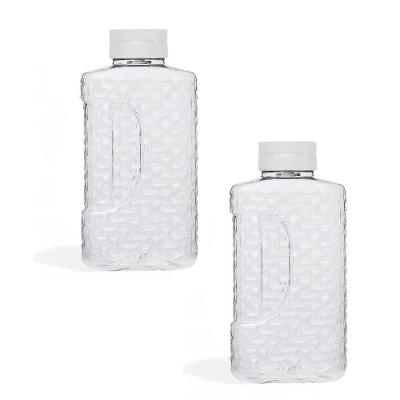 Kit 2 Jarra Garrafa de Geladeira Tampa Efeito Cascata 1,95L Plástico para Água e Sucos Branco