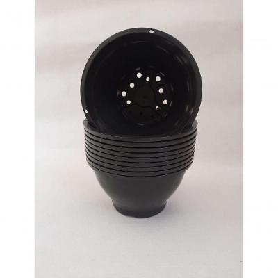 Kit 10 Vaso para Plantas Vaso Cuia 21cm 2L Preto para Jardim e Varanda Mais Verde