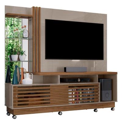 Estante Home para TV Frizz Plus 2 Portas MDP 200cm Fendi Naturale Madetec Móveis