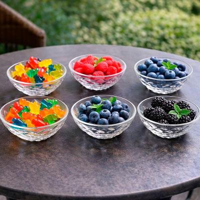 Jogo Tigelas Bowl para Sorvete e Sobremesa Vidro 165ml Kit 6 Peças Transparente