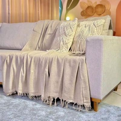Kit 02 Manta para Sofá e Cama 4,00x1,80 Gigante Terracota Panos do Lar
