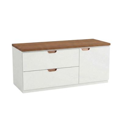 Gabinete com Cuba para Banheiro Suspenso Modena MDF-MDP 120cm Branco Venturi