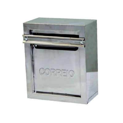 Caixa de Correio para Cartas Popular 30 Inox para Grade Prata Metalmig