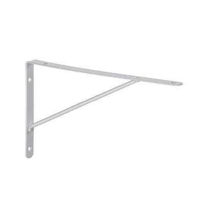Cantoneira Mão Francesa Leve 40cm para Prateleira em Aço Branco Suporta 40kg Multivisão