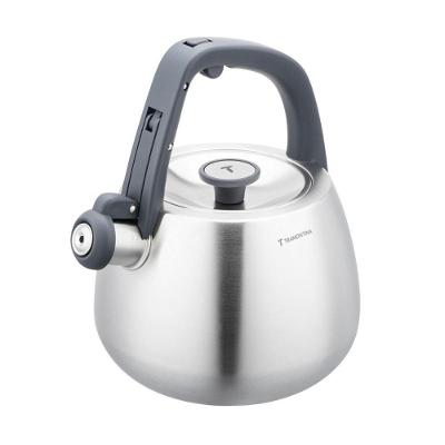 Chaleira Tramontina em Aço Inox 4L com Apito e Cabo de Nylon para Chá e Café