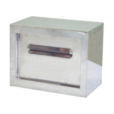 Caixa de Correio Condomínio Detras Inox Traseira com Chave 15x30x18cm Prata Metalmig
