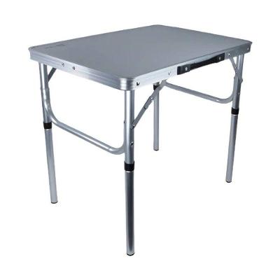 Mesa Auxiliar em Alumínio com Altura Ajustável Até 56cm Tampo MDF Nautika
