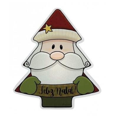 Luminária Árvore de Natal Papai Noel em Polietileno para Decoração Iluminada 110V