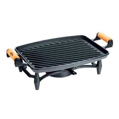 Réchaud 2000 Chapa Grill Alça Madeira em Ferro Fundido Preto para Cozinhar Panela Mineira