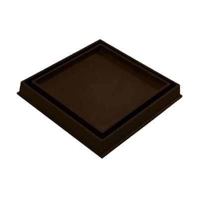Ralo Invisível Rebaixado Adaptado para Caixa Sifonada 18cm Marrom GDA Industria e Distribuidora
