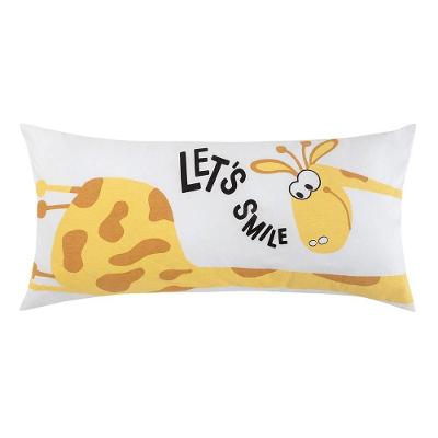 Fronha para Body Pillow Infantil Mundo Kids 30cm X 65cm Malha Fio Penteado Estampado Altenburg
