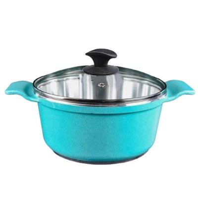 Caçarola 41-JAV Alumínio Fundido Revestimento Usinado 3,6L 24cm Turquesa Javali
