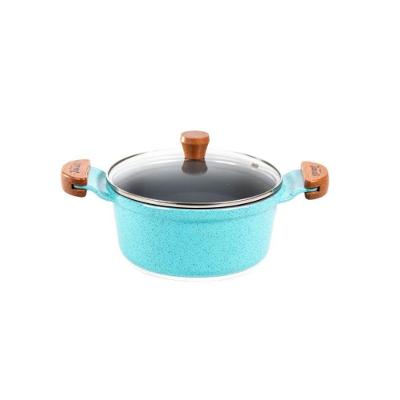 Caçarola 250-JAV Alumínio Cerâmica Antiaderente 3L 22cm Azul Turquesa Javali