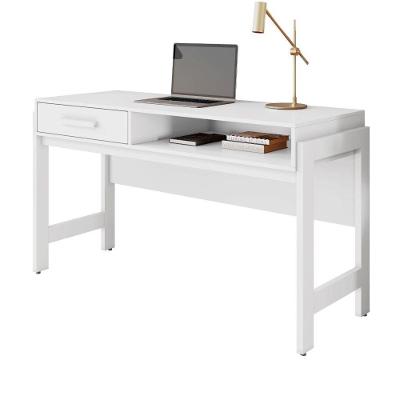 Escrivaninha Liz 1 Gaveta em MDF-MDP 135cm Branco JCM Movelaria
