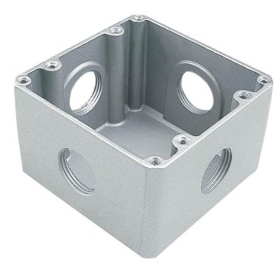 Caixa de Piso Elétrica 4x4 Alta 1-2 Alumínio com Rosca BSP para Projetos Tramontina