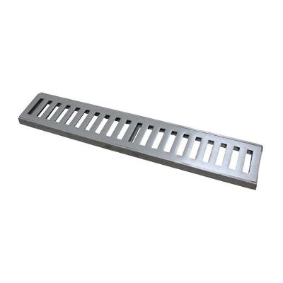 Ralo Grelha Linear com Caixilho 7134GDA em Alumínio Escovado Prata GDA Industria e Distribuidora