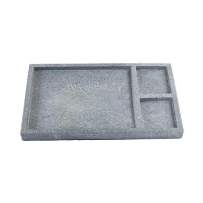 Tábua para Servir Pedra Sabão Borda Pé Divisórias 30x15cm Industria São Jose