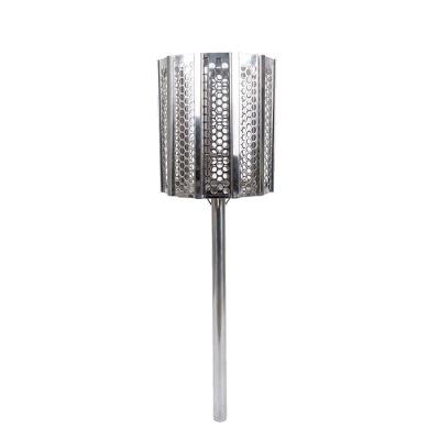 Lixeira Redonda com Pé para Áreas Externas LR100BS Inox 100cm Brassol