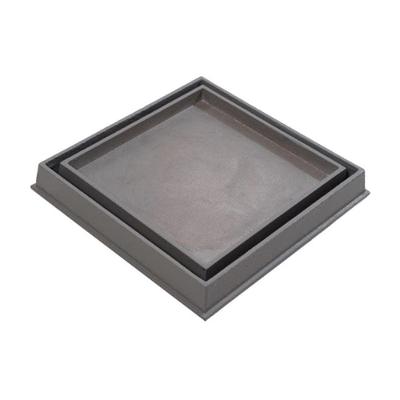 Ralo Invisível Rebaixado Adaptado Caixa Sifonada Cinza 18cm em Alumínio Fundido GDA Industria
