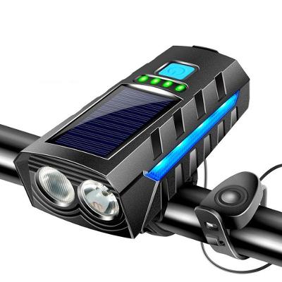 Lanterna para Bike Bic007 com Painel Solar e Buzina Eletrônica Tudo em Caixa