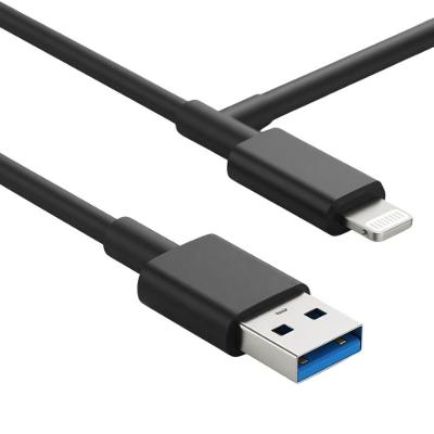 Cabo Usb Lightning MDM 3.0 para Carregamento Estável e Transferência de Dados Preto