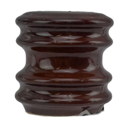 Isolador Roldana de Porcelana 54x57mm para Passagem de Fios Aéreos com Durabilidade Foxlux