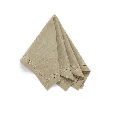 Guardanapo de Tecido Indian Ponto Ajour Duoo Algodão para Mesa Taupe Copa & Cia