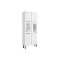 Paneleiro de Cozinha Evidence 7039 6 Portas (2 c/ Vidro) 80cm Branco - Bertolini - 1