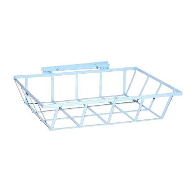 Lixeira de Rua para Muro Parede Ou Grade E001GBOM Metal Manual Branco Ouro Minas