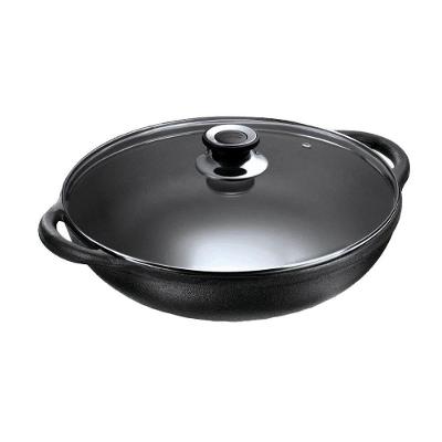 Panela Parmegiana Alça Ferro Fundido 22x12cm 1,5L para Grelhar e Servir Preto Panela Mineira