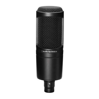 Microfone Condensador de Estúdio AT2020 para Home Studio e Gravações Audio Technica