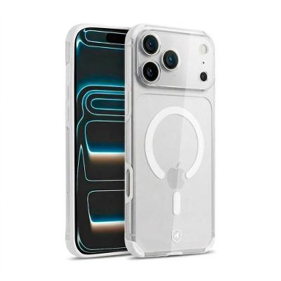 Capa para Iphone 17 Pro Gshield Crystal Edge Magsafe Acrílico Antiamarelamento Branco