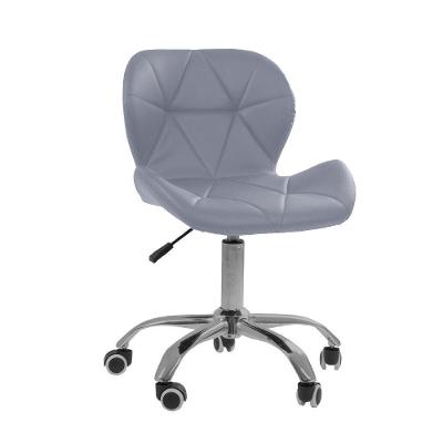 Cadeira Office Eiffel Slim Executiva Assento Pu Base Giratória Cinza Oficial Webshop