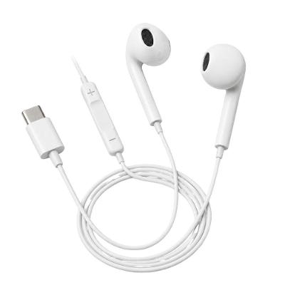 Fone de Ouvido com Fio Usb C MDM Classic com Microfone Conexão Usb C Branco