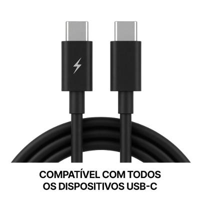 Cabo Usb Tipo C Turbo 1 Metro Preto para Carregamento Rápido MDM