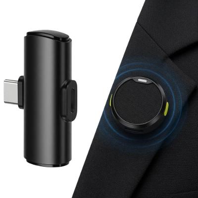 Kit Microfone sem Fio Usb-C com 2 Lapelas Receptor para Gravação Profissional MDM