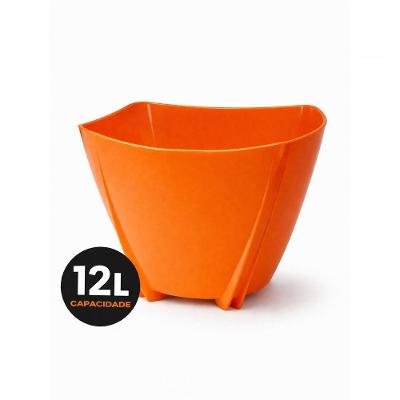 Champanheira 12L Polipropileno Balde de Gelo para Festa Bar Restaurante Laranja Decoreshop