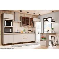 Paneleiro de Cozinha Connect 3 Portas (2 Fornos) 71,5cm Duna/Cristal - Henn - 4