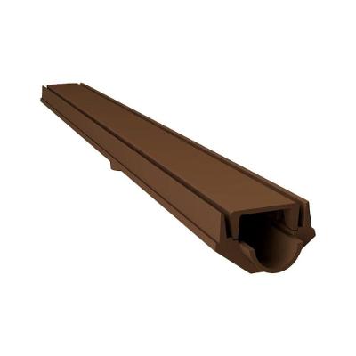 Grelha Invisível Caixa Coletora para Piscina Marrom 100x8cm Alumínio GDA Industria e Distribuidora