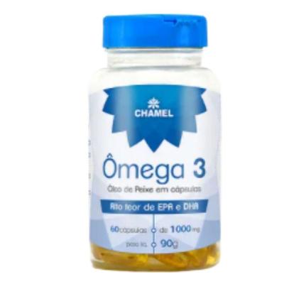 Suplemento Alimentar Chamel Ômega 3 Óleo de Peixe para Triglicerídeos 1000MG 60 Unidades