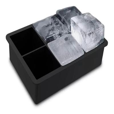 Forma de Gelo de Silicone 6 Cubos Gigantes 100ML para Whisky e Negroni